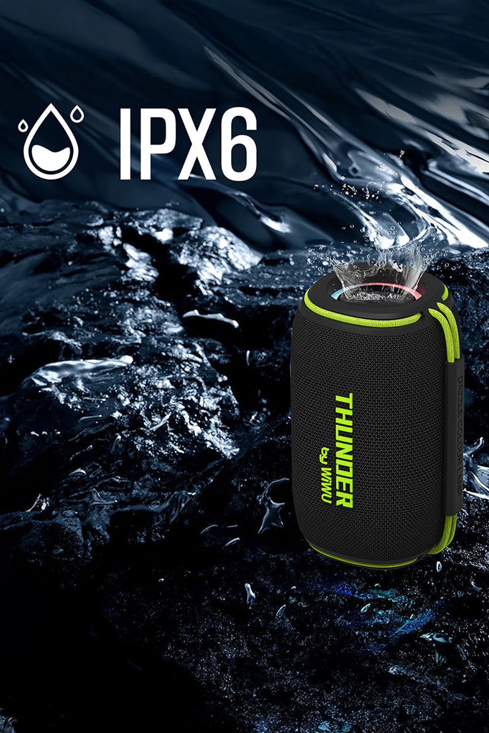 H5 Su Geçirmez Rgb Işıklı Tws Bluetooth Hoparlör, 15 W - 7