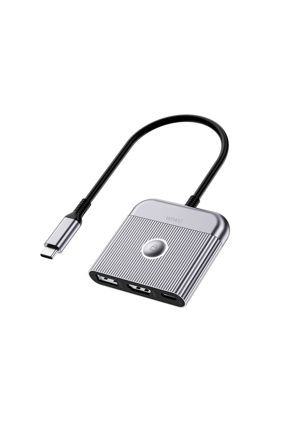 Travel Wi-Hb8002 3'ü 1 Arada Hdmi 4k 60 Hz 100 W Pd Type-C Hub Adaptör - 0