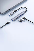 Zolo Wi-Hb003 Usb 3.0 + Usb 2.0 + Sd/Tf Type-C Ve Usb-A 5'i 1 Arada Hub Adaptör - 4