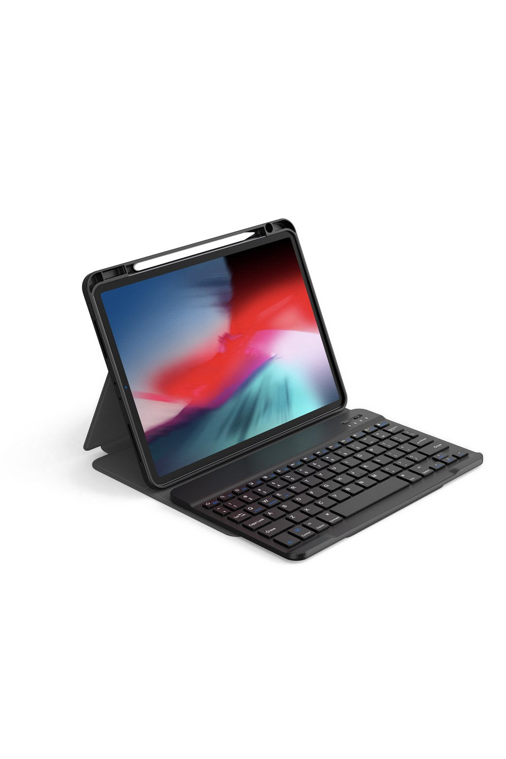 Ipad Uyumlu Gizli Kalem Bölmeli Klavyeli Kılıf - 4