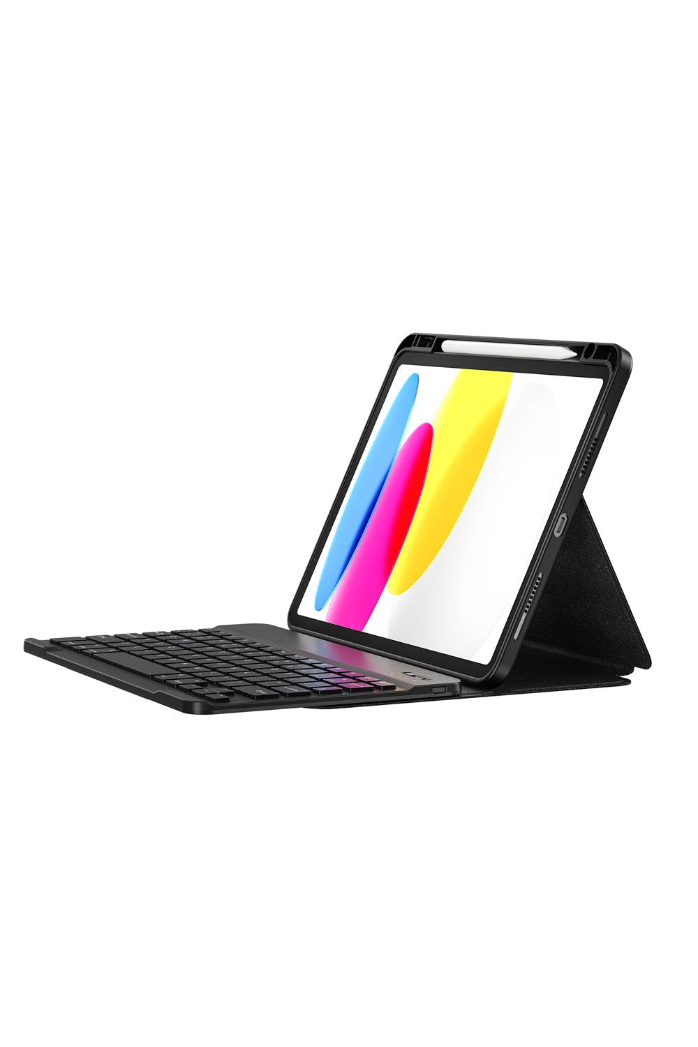 Ipad Uyumlu Gizli Kalem Bölmeli Klavyeli Kılıf - 8