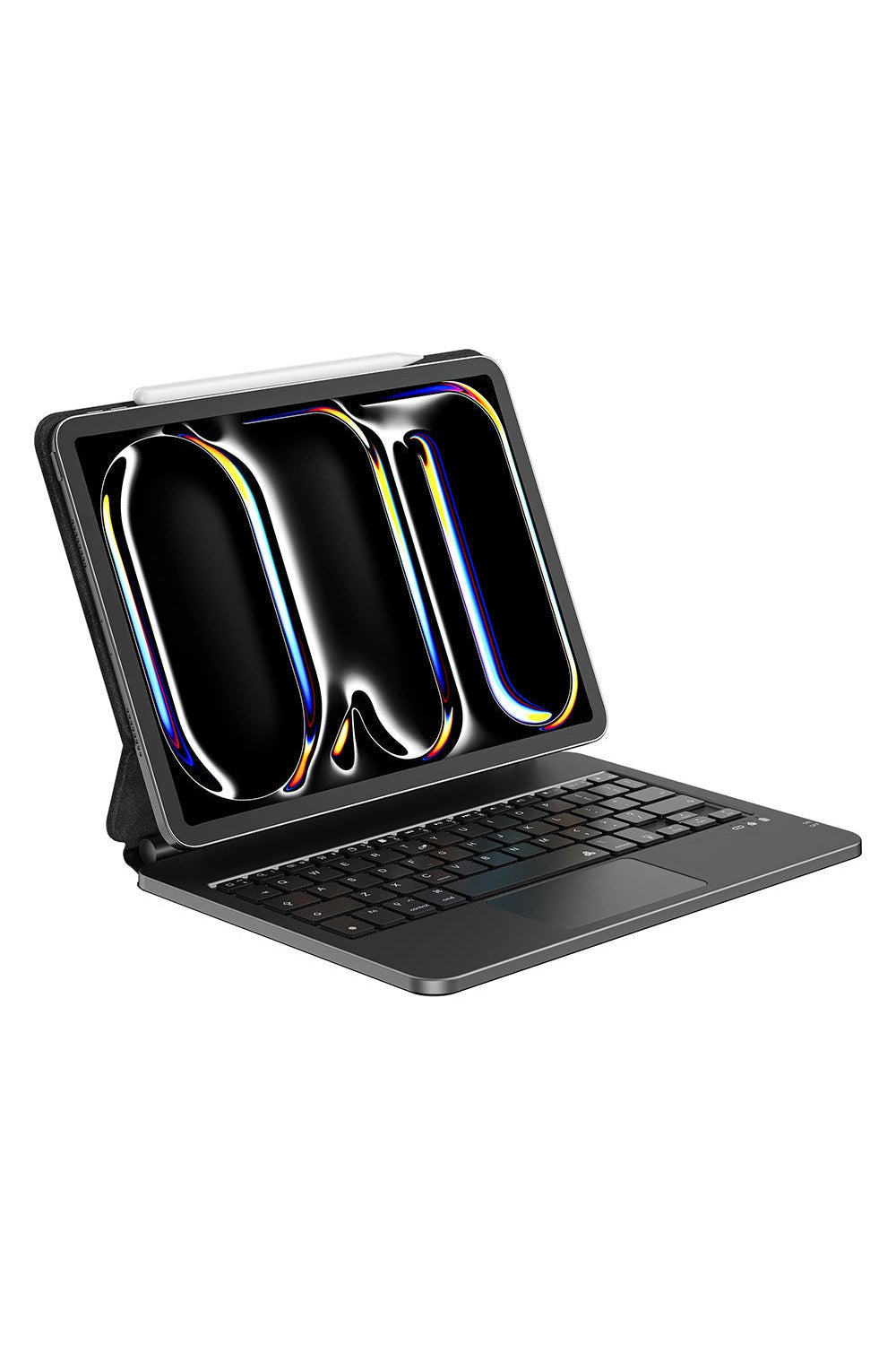 Ipad Uyumlu Mk-003 Kalem Bölmeli Klavyeli Standlı Kılıf - 0