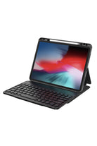 Ipad Uyumlu Gizli Kalem Bölmeli Klavyeli Kılıf - 0