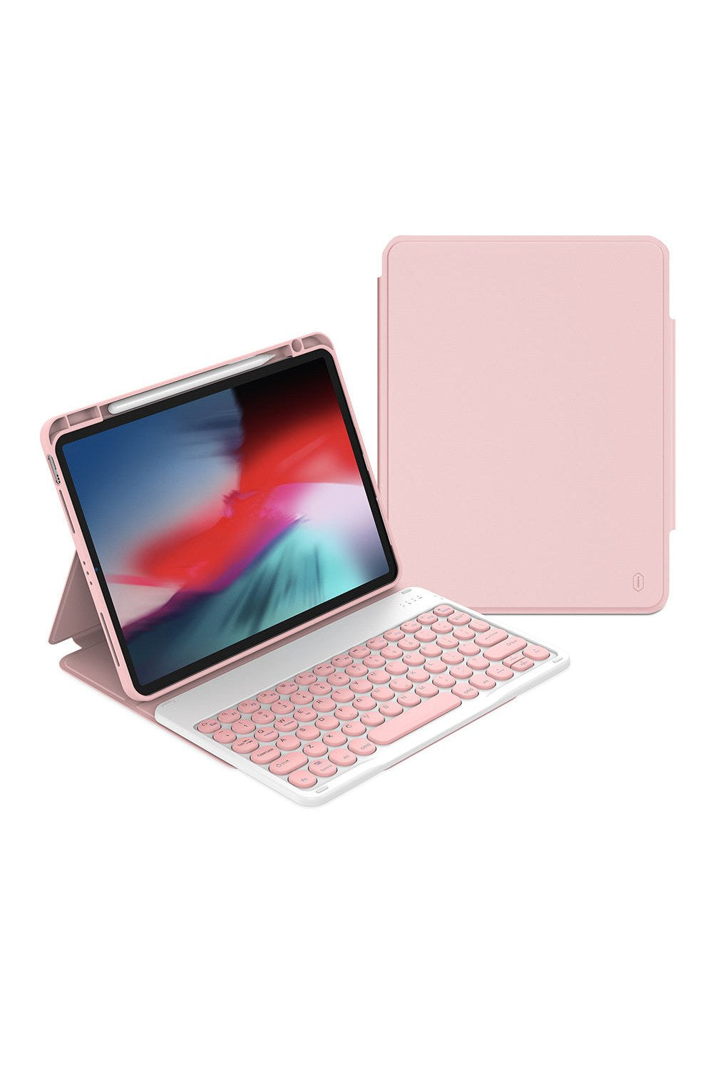 Ipad Uyumlu Gizli Kalem Bölmeli Klavyeli Kılıf - 6