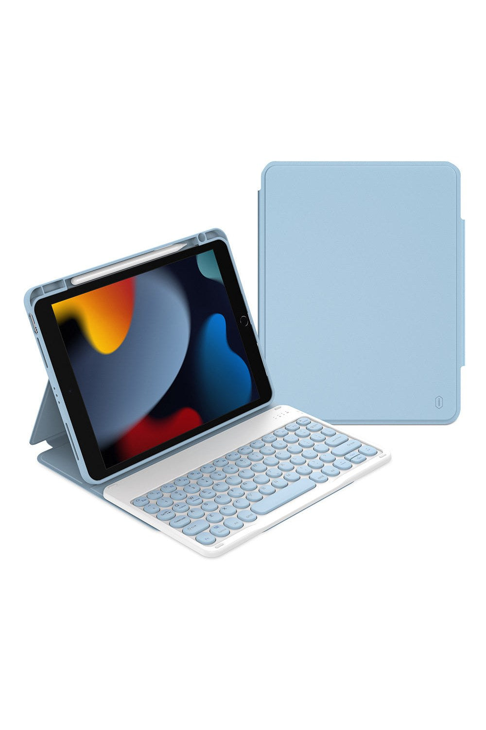 Ipad Uyumlu Gizli Kalem Bölmeli Klavyeli Kılıf - 9