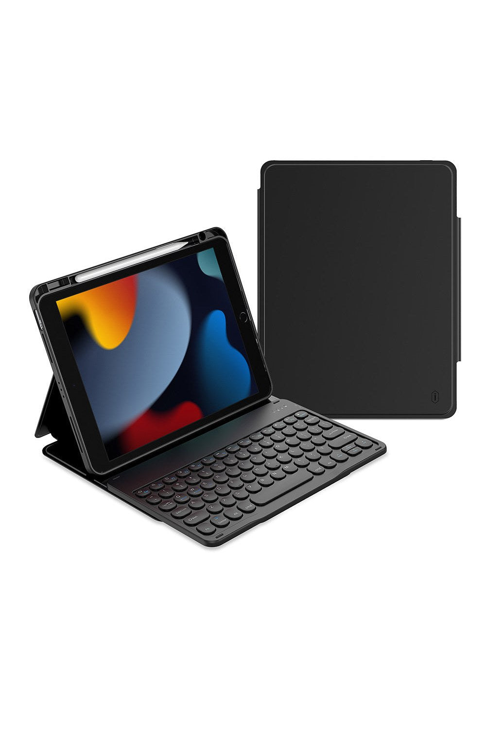 Ipad Uyumlu Gizli Kalem Bölmeli Klavyeli Kılıf - 4