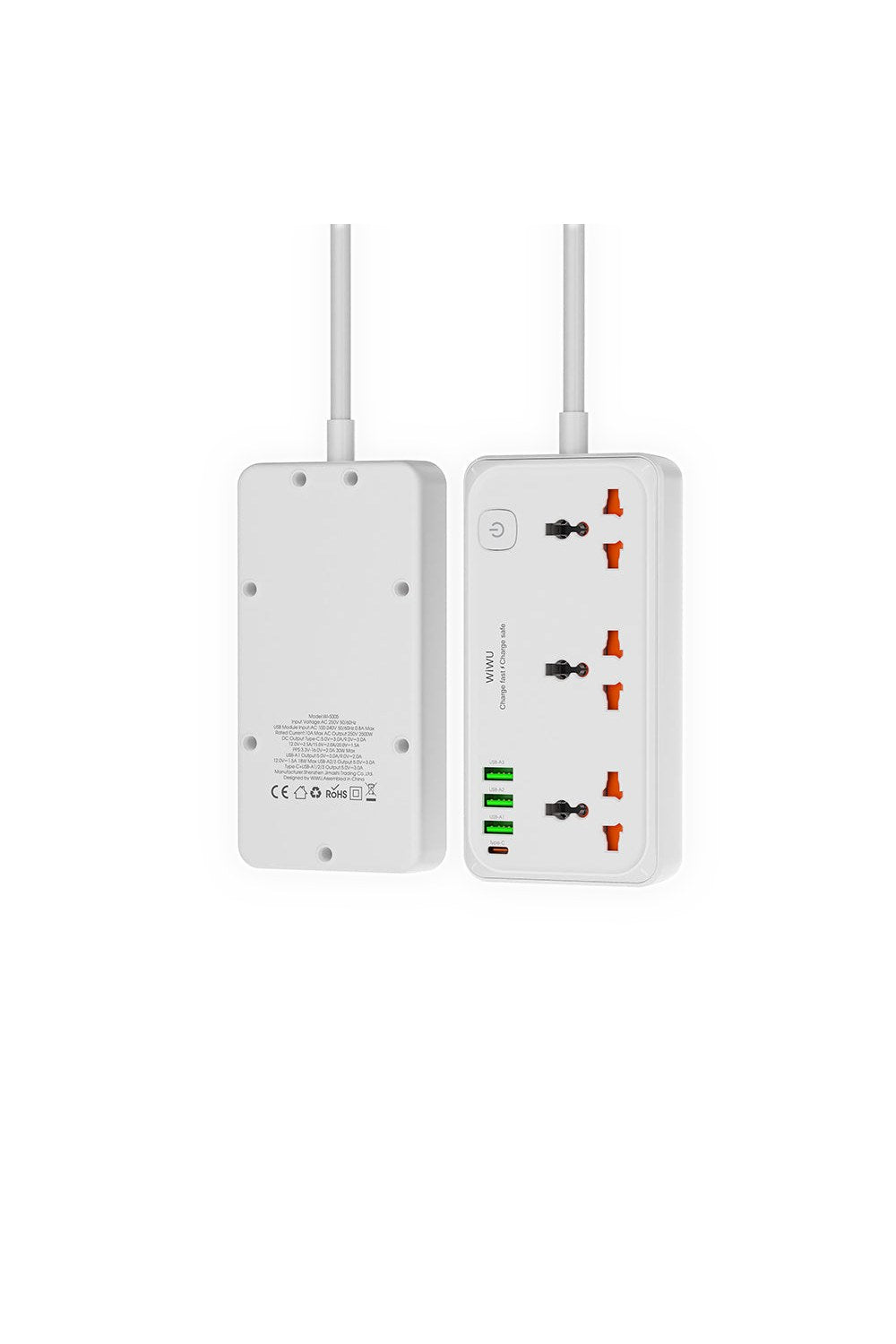 Wi-S005 Gan Tech Power Strip Çoklu Priz, 30w - 3