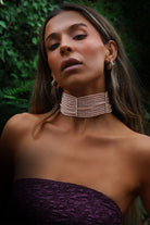 Rosaline Glow Choker İnci Kolye - 1