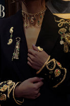 Royal Altin Kaplama Choker Kolye - 1
