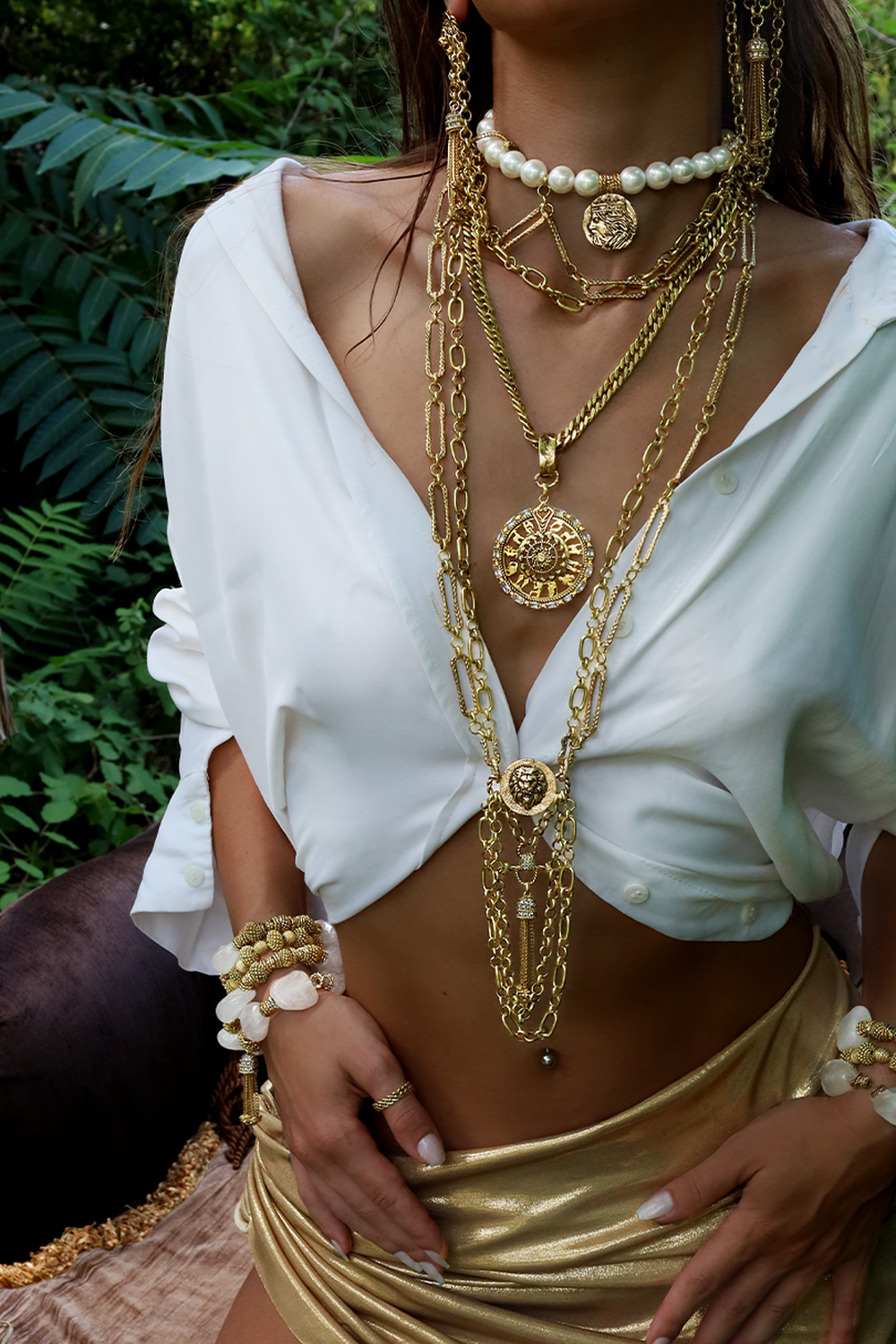 Coin İnci Choker Kolye - 2