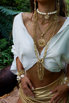 Coin İnci Choker Kolye - 2