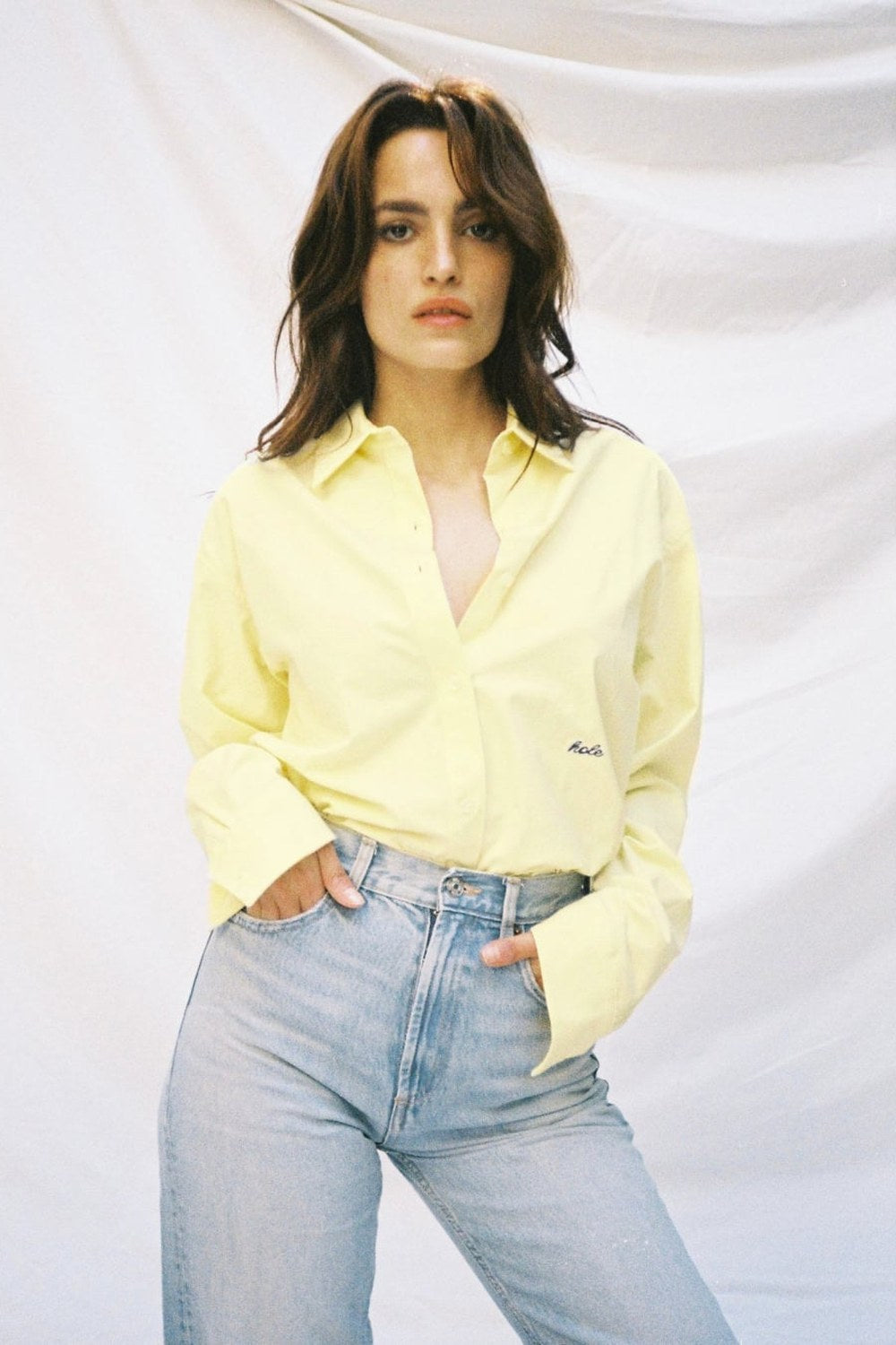 Emma Nakış Detaylı Sarı Gömlek - 7