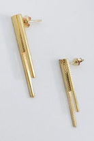 Önden Halka Büyük Gold Küpe - 0