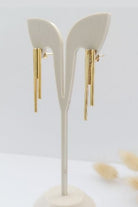 Önden Halka Büyük Gold Küpe - 1