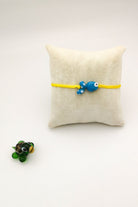 Murano Turkuaz Balık Makrome Ayarlanabilir İp Halhal - 0