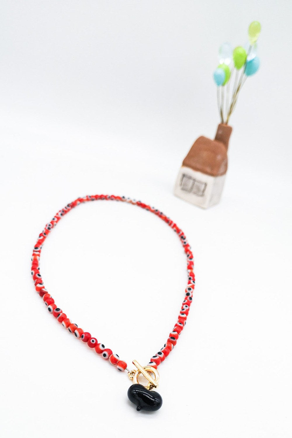 Murano Kalp Nazar Boncuğu Choker Kolye - 1