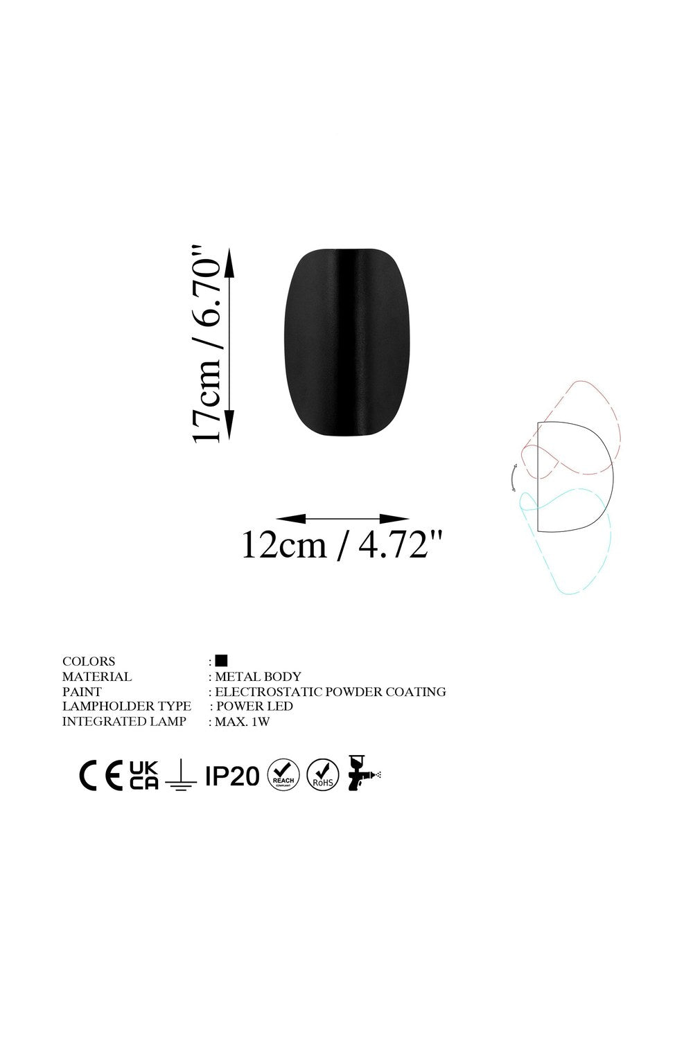 Lunaris 13623 Led Aplik Duvar Aydınlatma - 8