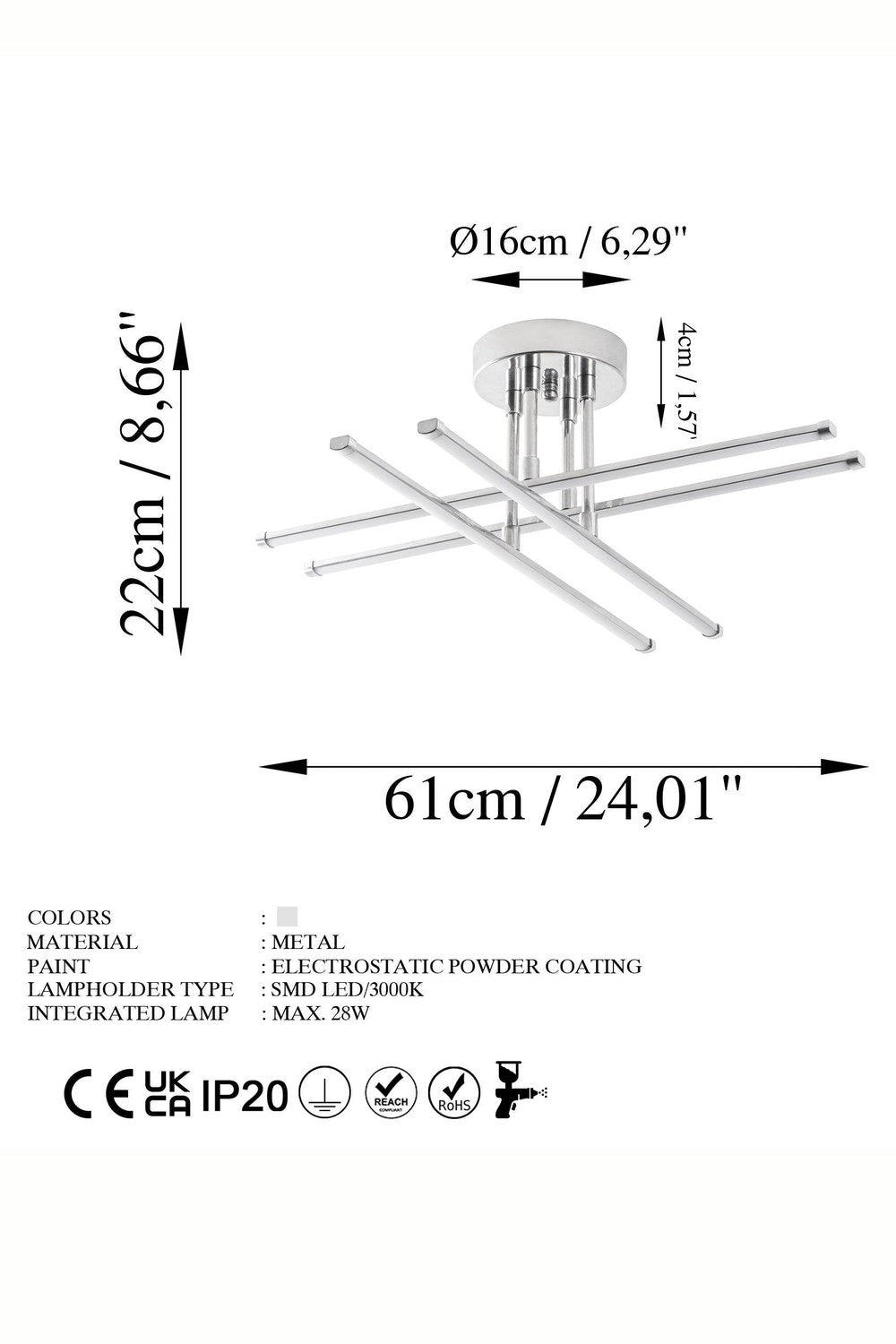 Elk 13662 Led Plafonyer Aydınlatma - 7