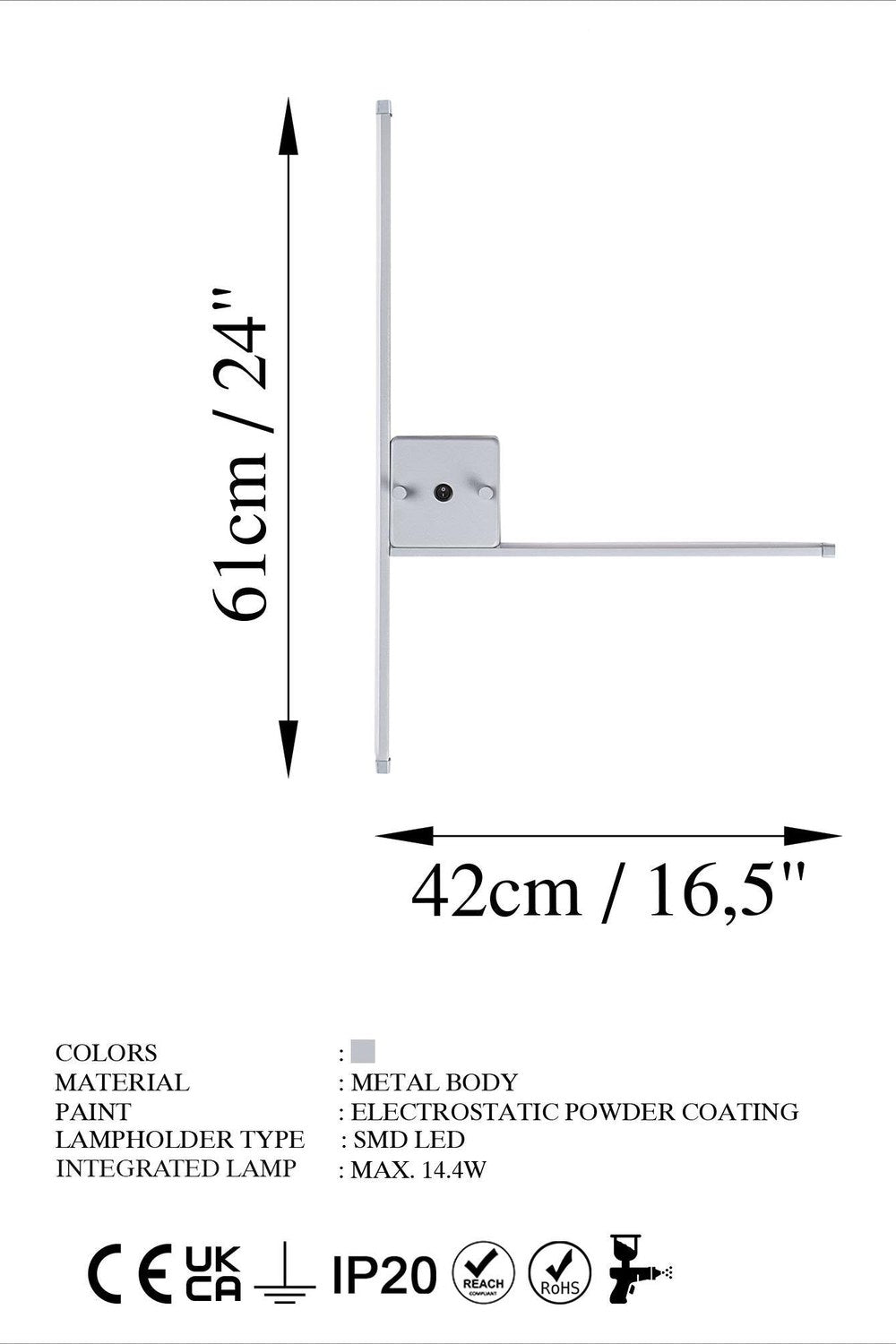 Dove 13617 Led Aplik Duvar Aydınlatma - 5