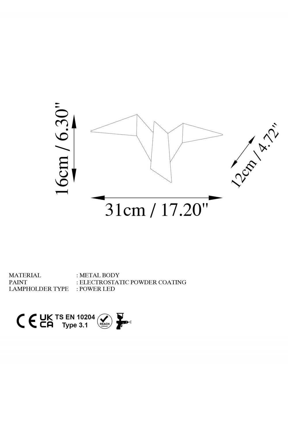 Urania 13500 M Led Aplik Duvar Aydınlatma - 5