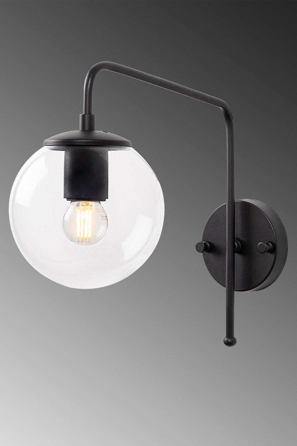 Hibiscara 10930 Cam Aplik Duvar Aydınlatma - 1
