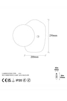 Io 11665 Cam Aplik Duvar Aydınlatma - 4