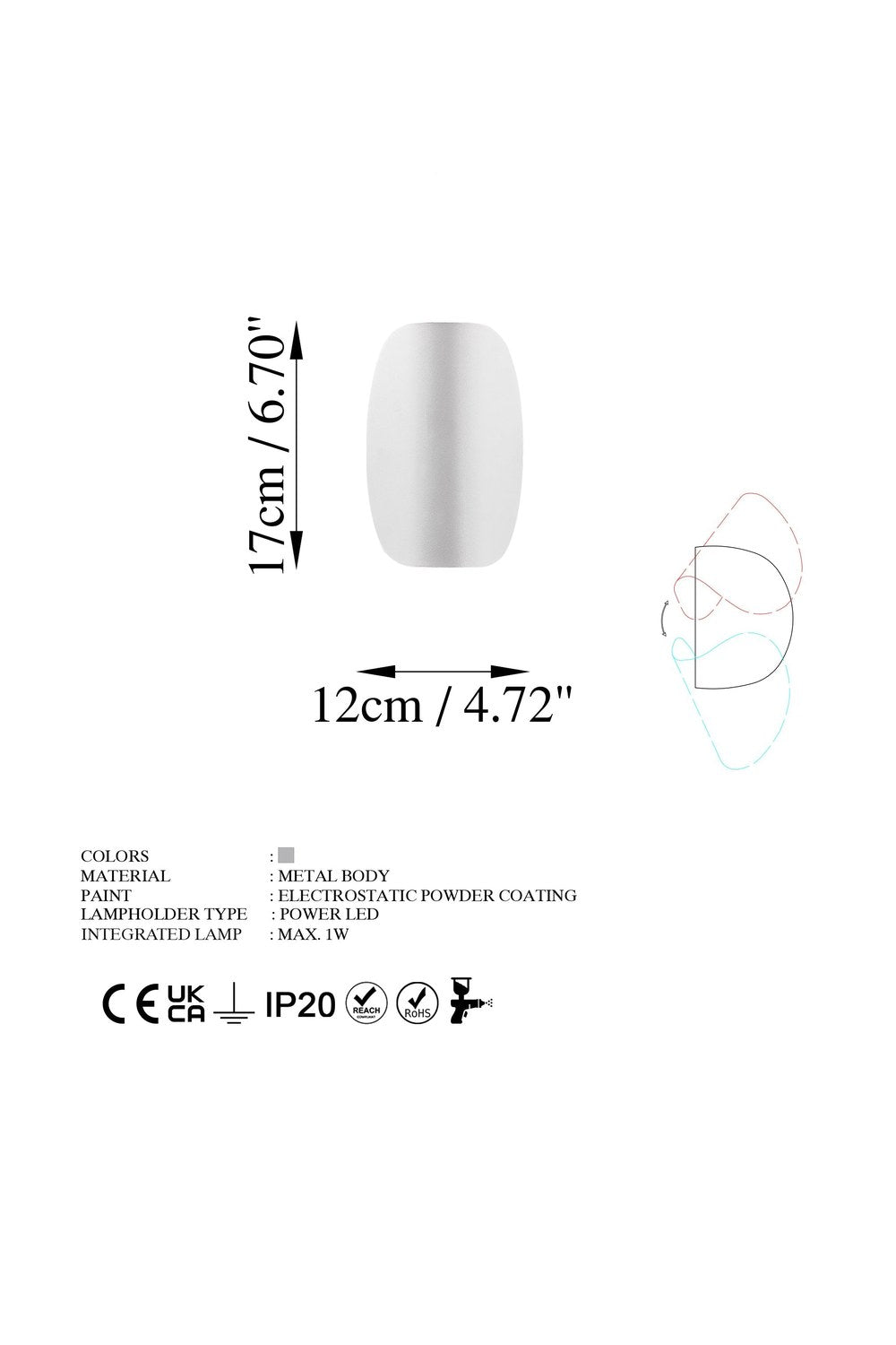 Lunaris 13626 Led Aplik Duvar Aydınlatma - 8