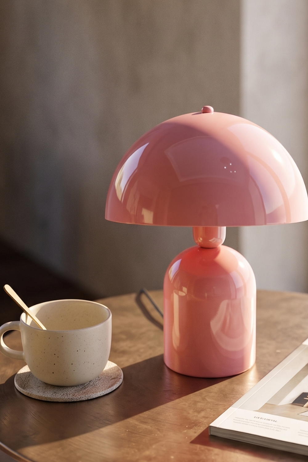 Soho Soft Pembe Metal Masa Lambası - 3