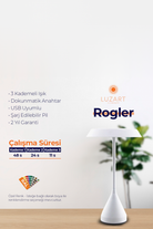 Rogler Masa Lambası - Manyetik Şarj Kasetli - 7