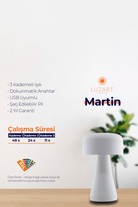 Martin Masa Lambası - Manyetik Şarj Kasetli - 9