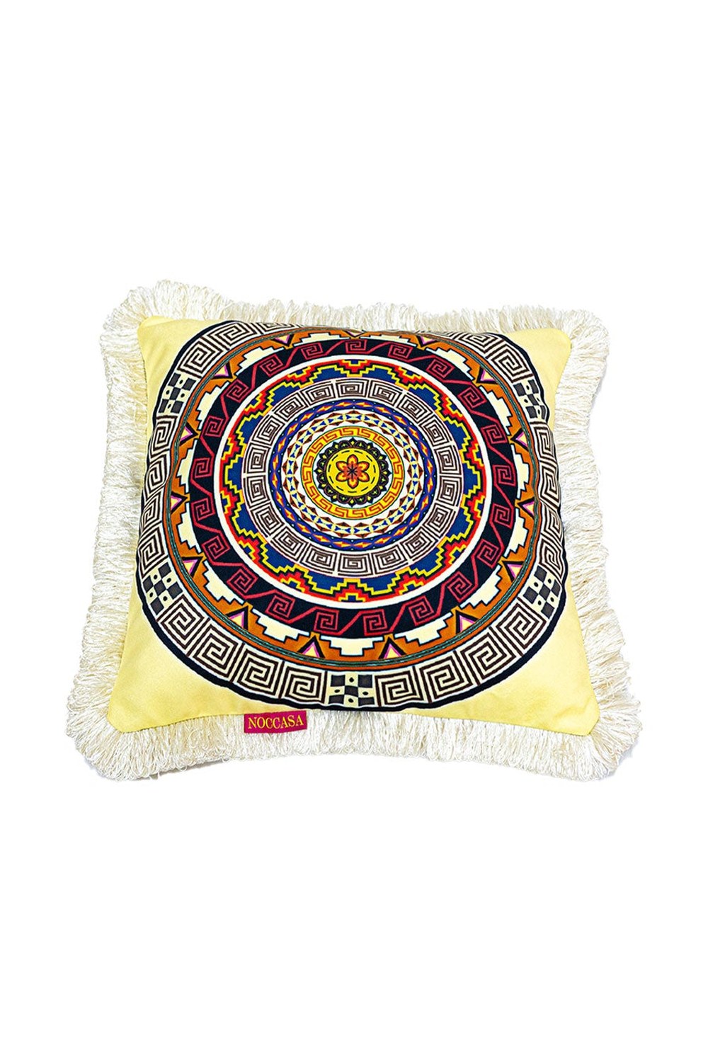 Etnik Mandala Püsküllü Kırlent - 2