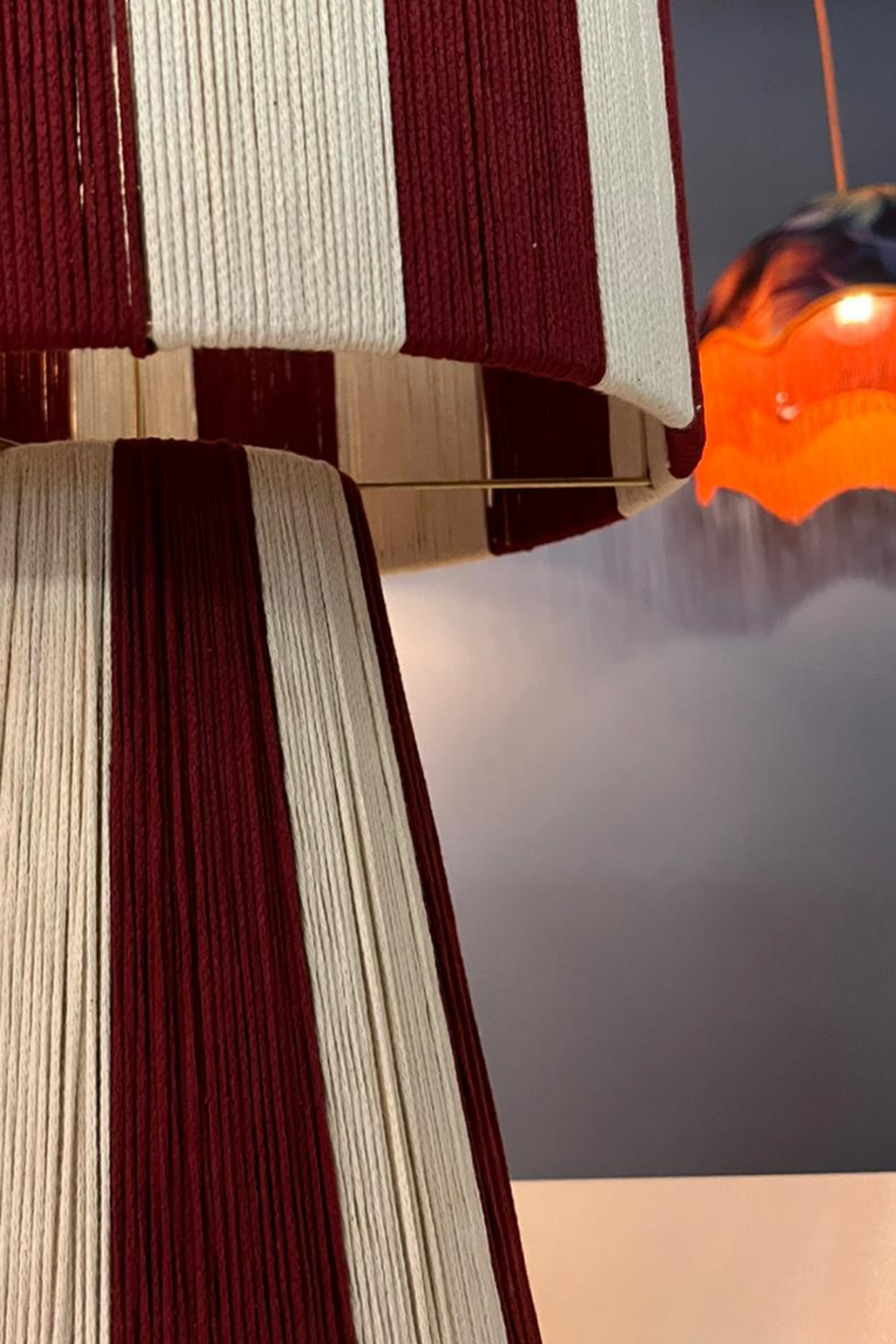 Ruby Stripe Abajur - 1