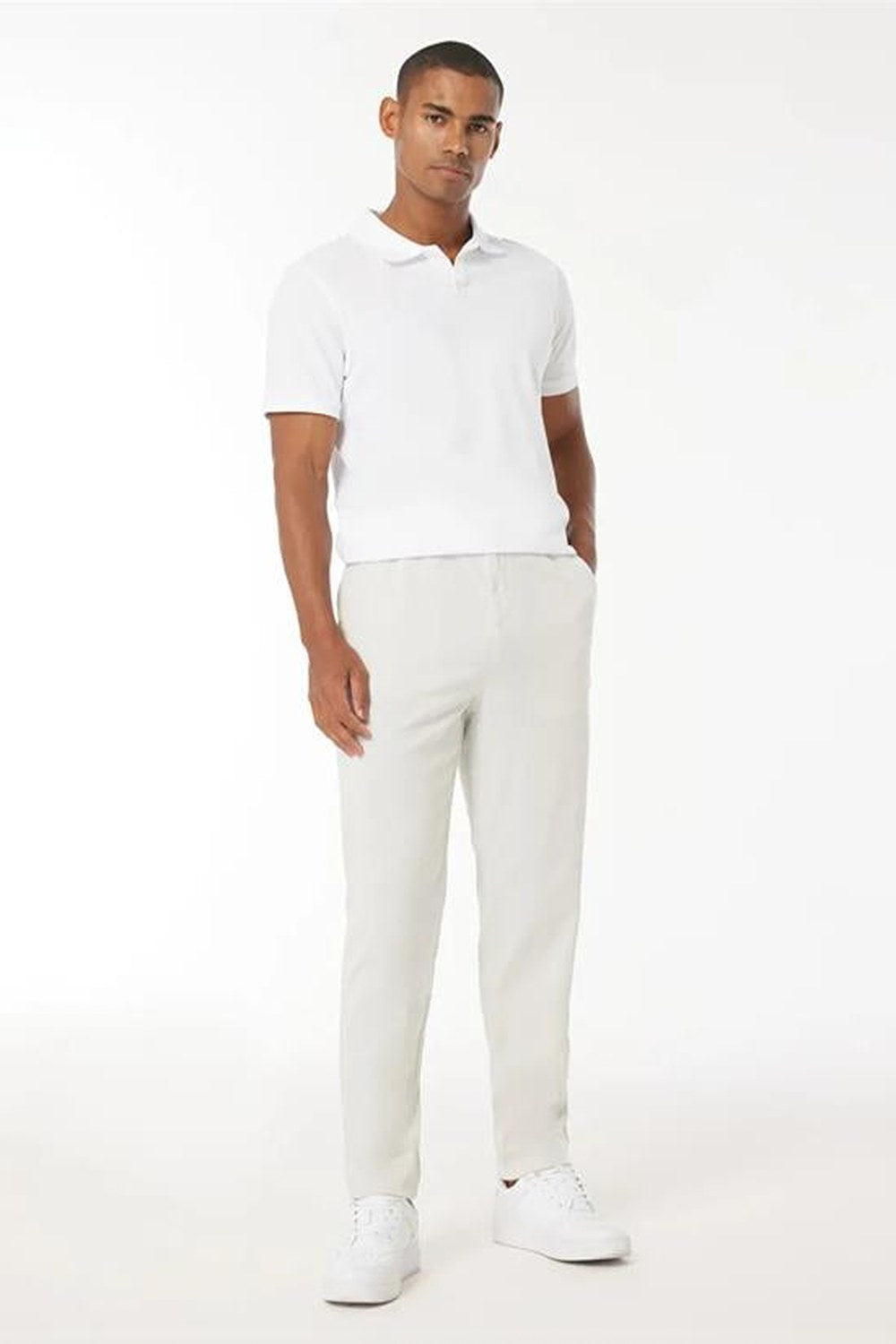 Beli Lastikli Ve Kordonlu Jogger Erkek Pantolon - 5