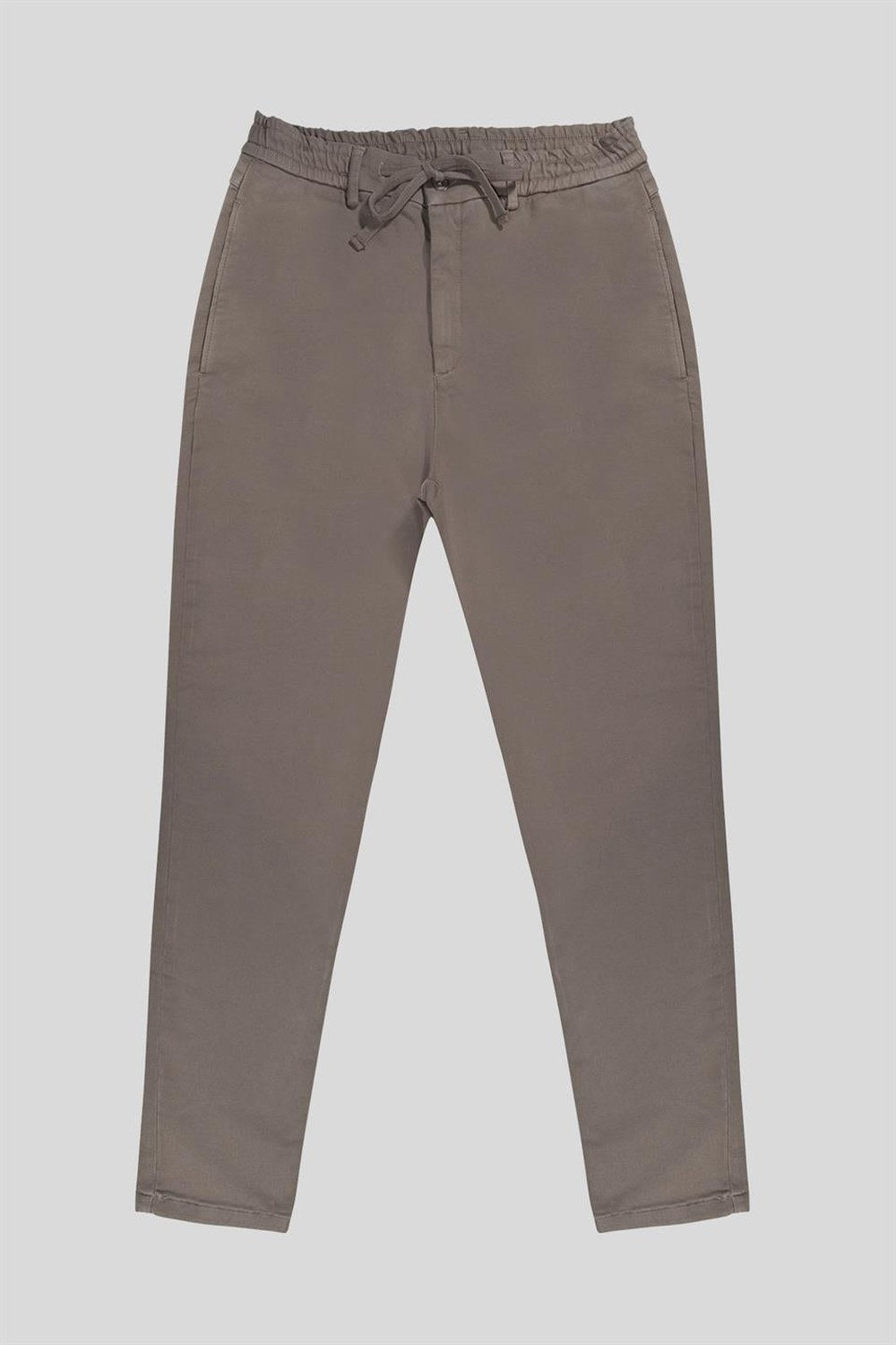 Beli Lastikli Dik Cep Arka Cep Çıtçıt Detaylı Erkek Pantolon - 6