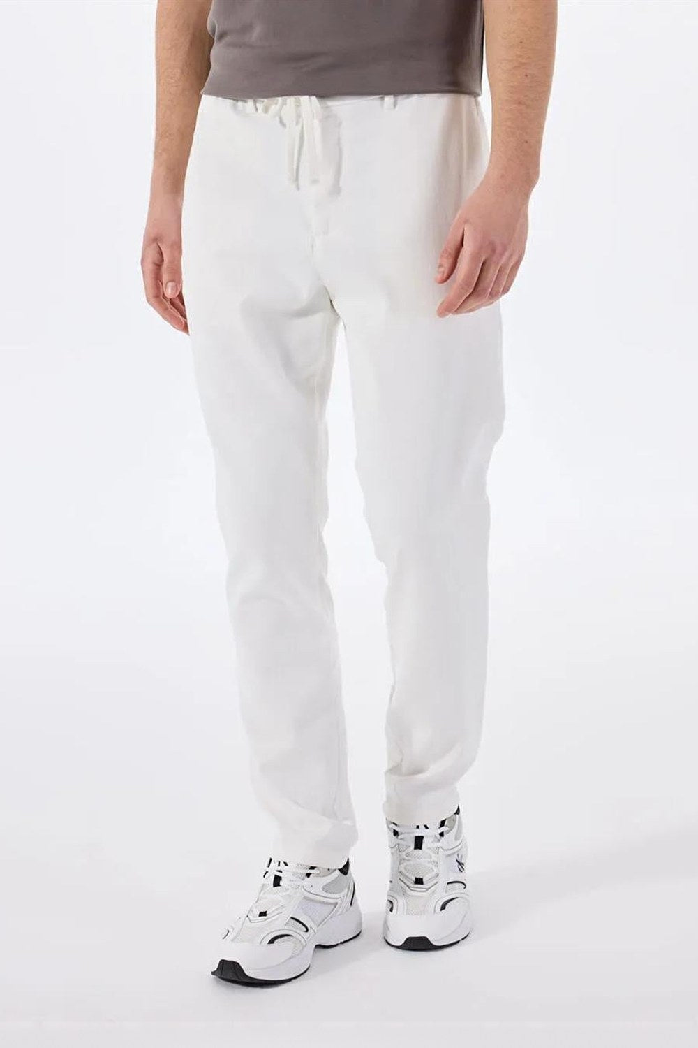Beli Lastikli Dik Cep Arka Cep Çıtçıt Detaylı Erkek Pantolon - 4