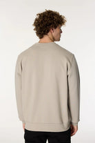 Bisiklet Yaka Sol Göğüs Üzeri Baskılı Erkek Sweatshirt - 4