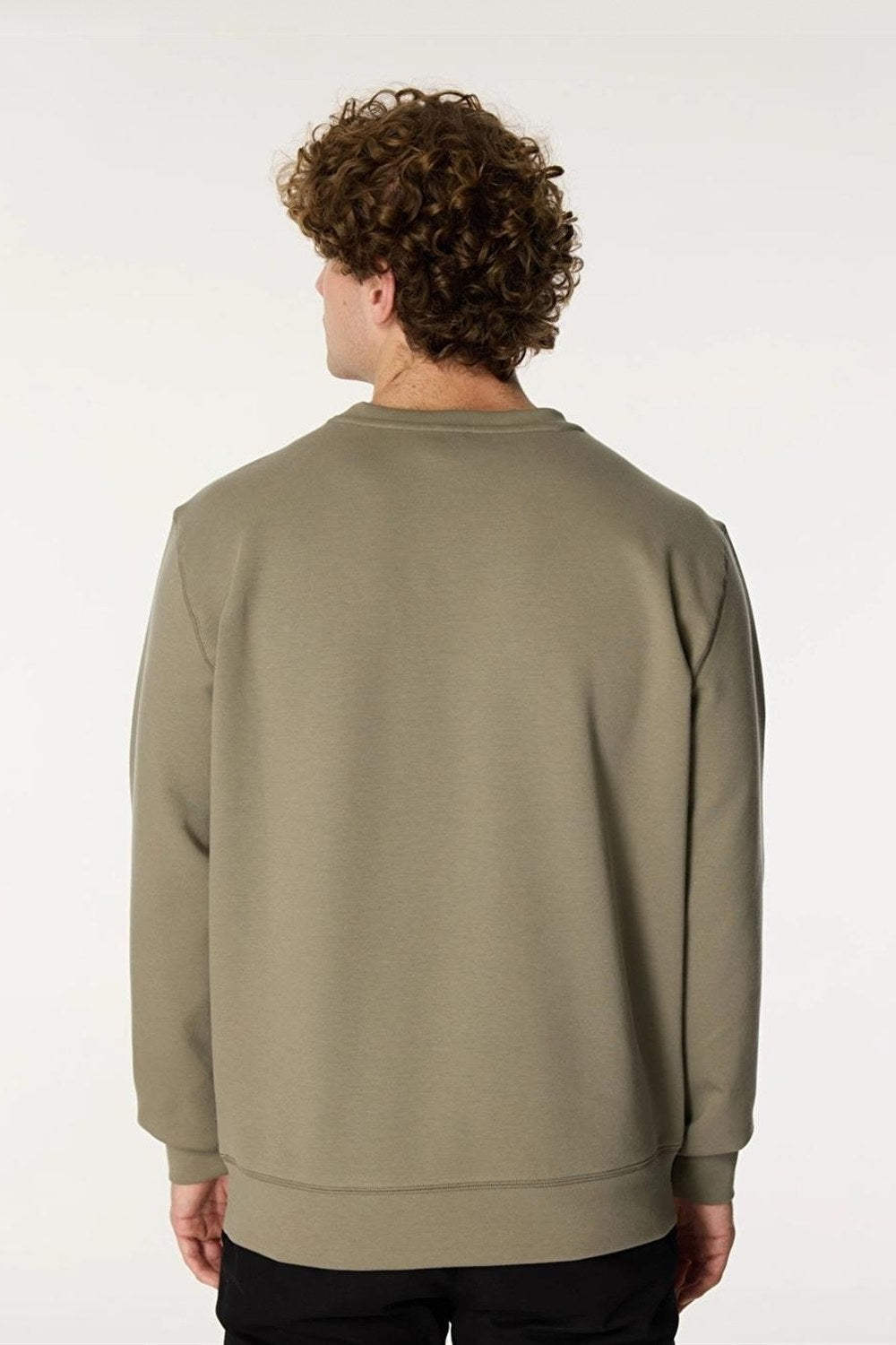 Bisiklet Yaka Sol Göğüs Üzeri Baskılı Erkek Sweatshirt - 4