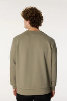 Bisiklet Yaka Sol Göğüs Üzeri Baskılı Erkek Sweatshirt - 4
