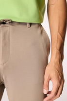 Normal Bel Kordonlu Chino Erkek Pantolon - 0