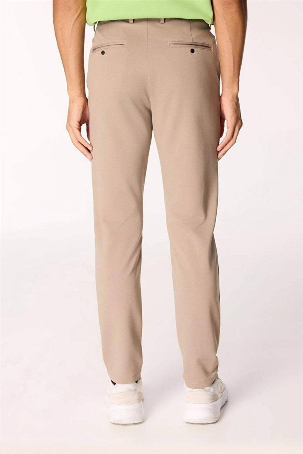 Normal Bel Kordonlu Chino Erkek Pantolon - 2