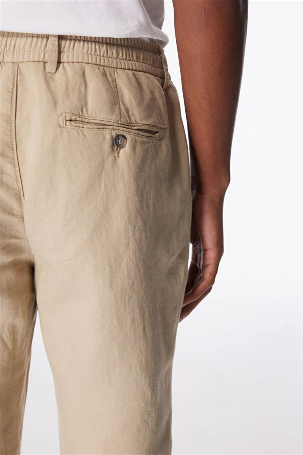 Beli Lastikli Arka Fleto Cepli Regular Erkek Pantolon - 1