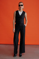 Millie Düz Kesim Twill Pantolon - 0