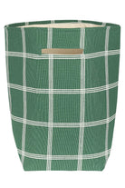 Vibes Büyük Sepet, Green White Windowpane - 1