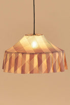 Nobodioz Nicole Aydınlatma Şapkası, 50cm Çap, Lilac Diagonal Stripe - 1