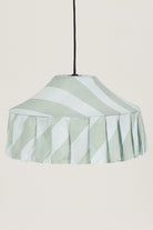 Nobodioz Nicole Aydınlatma Şapkası, 50cm Çap, Green Diagonal Stripe - 0