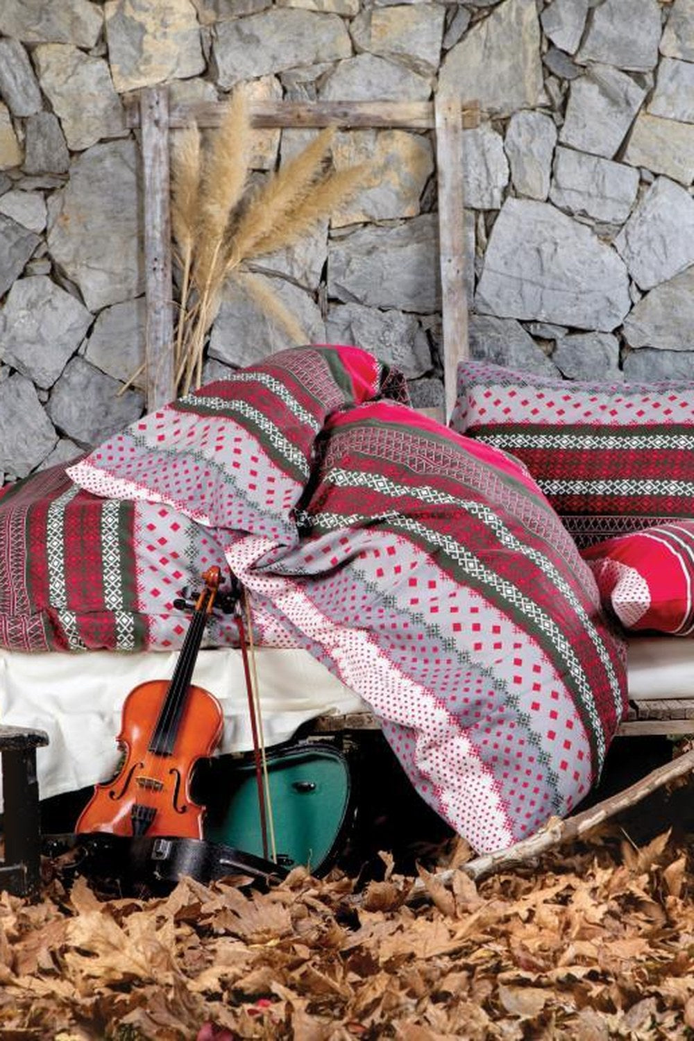 Flanel Çift Kişilik Nevresim Takımı - Merida - 1
