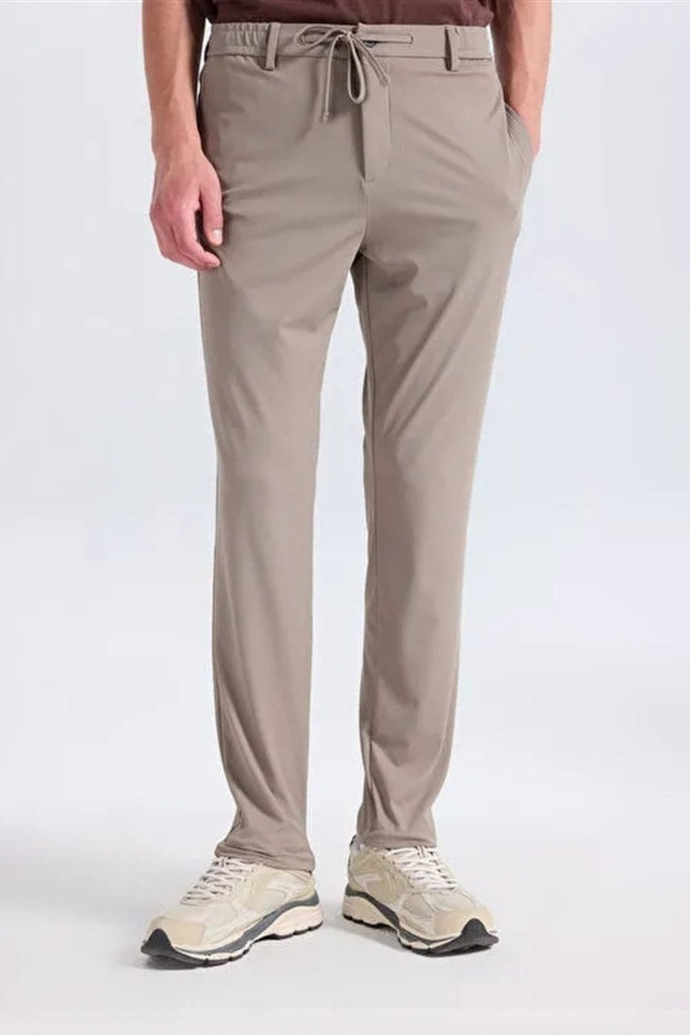 Beli Lastiklli Arkası Tek Fleto Jogger Erkek Pantolon - 0
