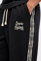 Erkek Originals Şerit Detaylı Regular Fit Eşofman Takımı Siyah - 0