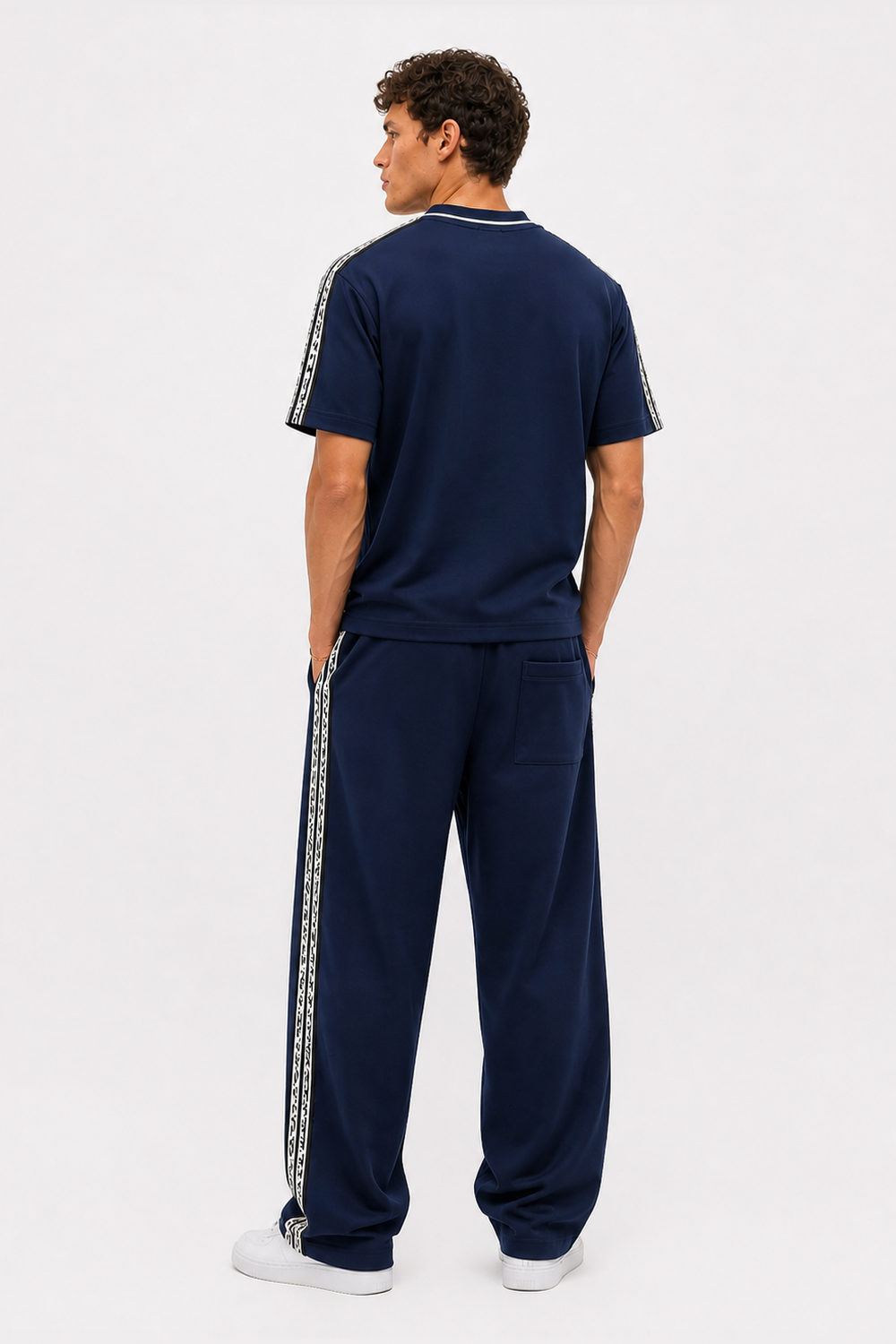 Erkek Originals Şerit Detaylı Regular Fit Eşofman Takımı Lacivert - 4