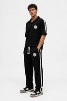 Erkek Şerit Detaylı Regular Fit Eşofman Takımı Siyah - 2